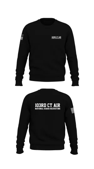 103rd CT Air National Guard Recruting Store 1 Core Men's Crewneck Performance Sweatshirt - 93302240753