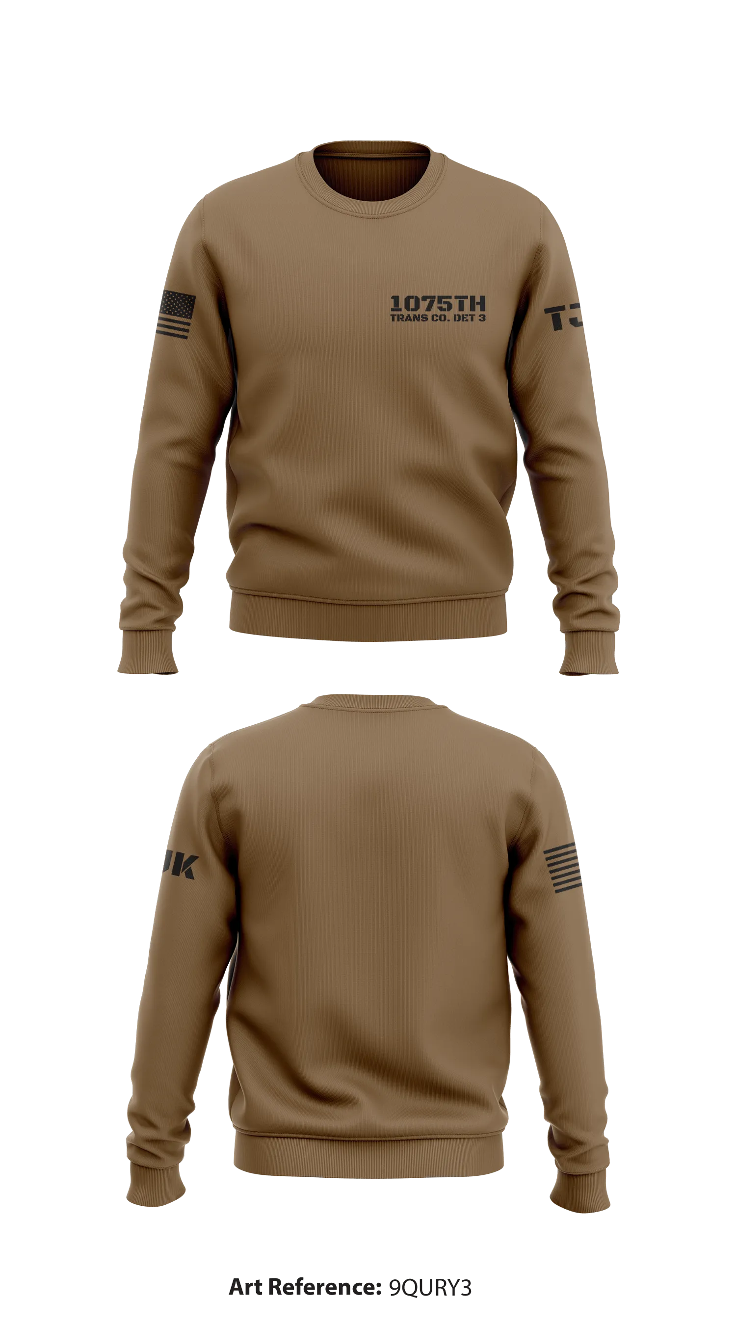 1075th Trans Co. Det 3 Store 1 Core Men's Crewneck Performance Sweatshirt - 9qUry3