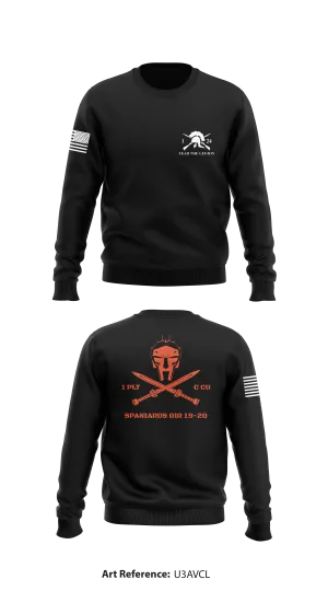 1st PLT C Co 1-24 IN Store 1 Core Men's Crewneck Performance Sweatshirt - U3AvcL