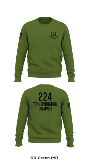 224 Transportation Co Store 1 Core Men's Crewneck Performance Sweatshirt - IM3
