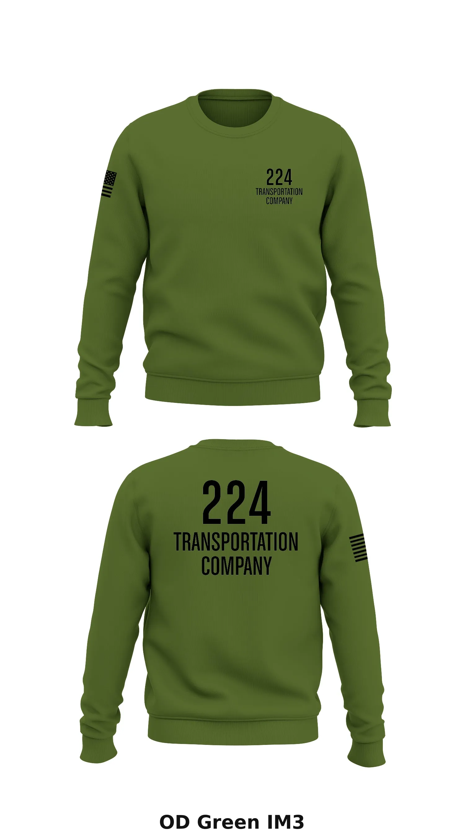 224 Transportation Co Store 1 Core Men's Crewneck Performance Sweatshirt - IM3