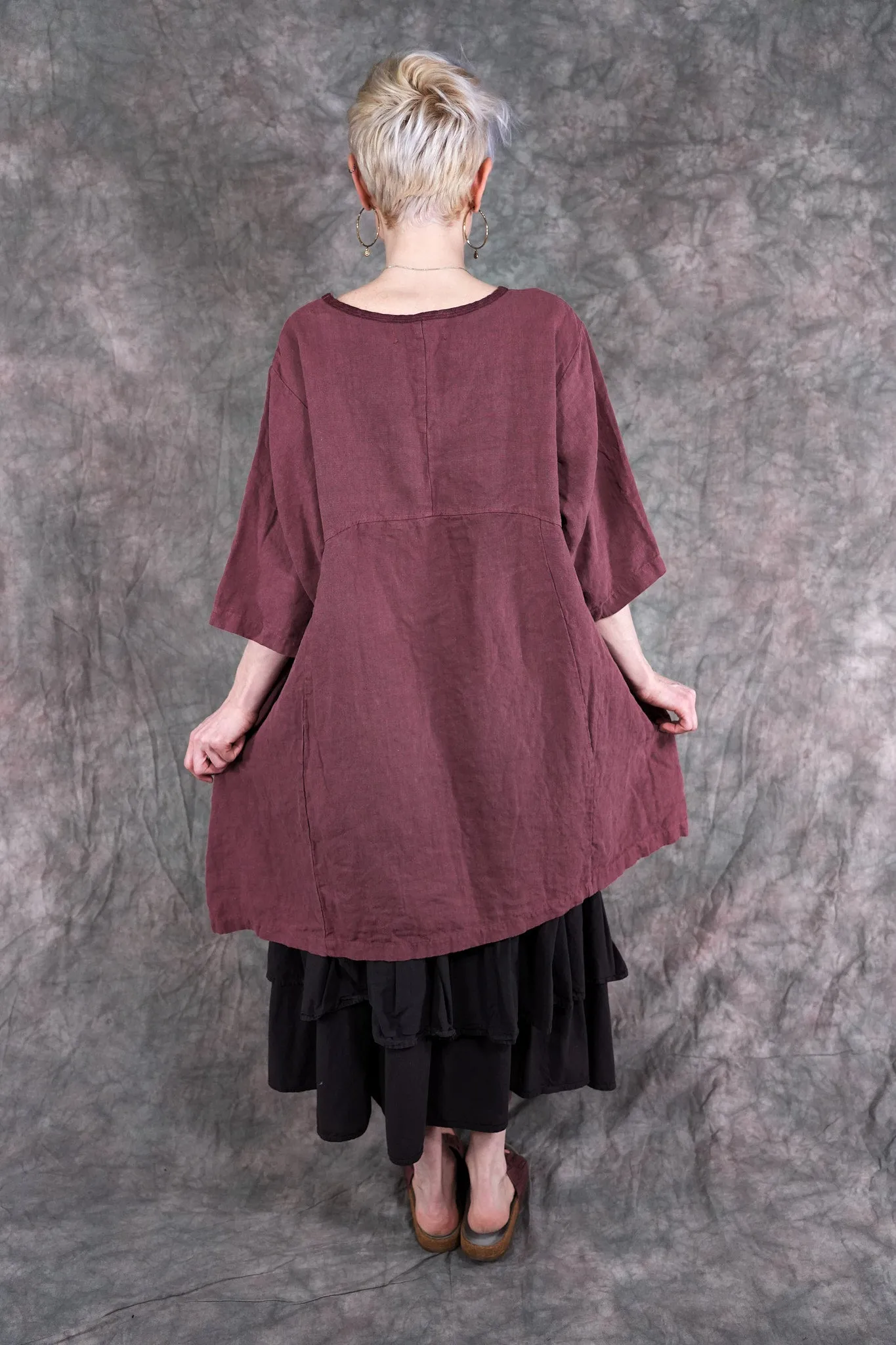 2332 Oversized Heavy Linen Zen Rose Canyon-Desert Talisman