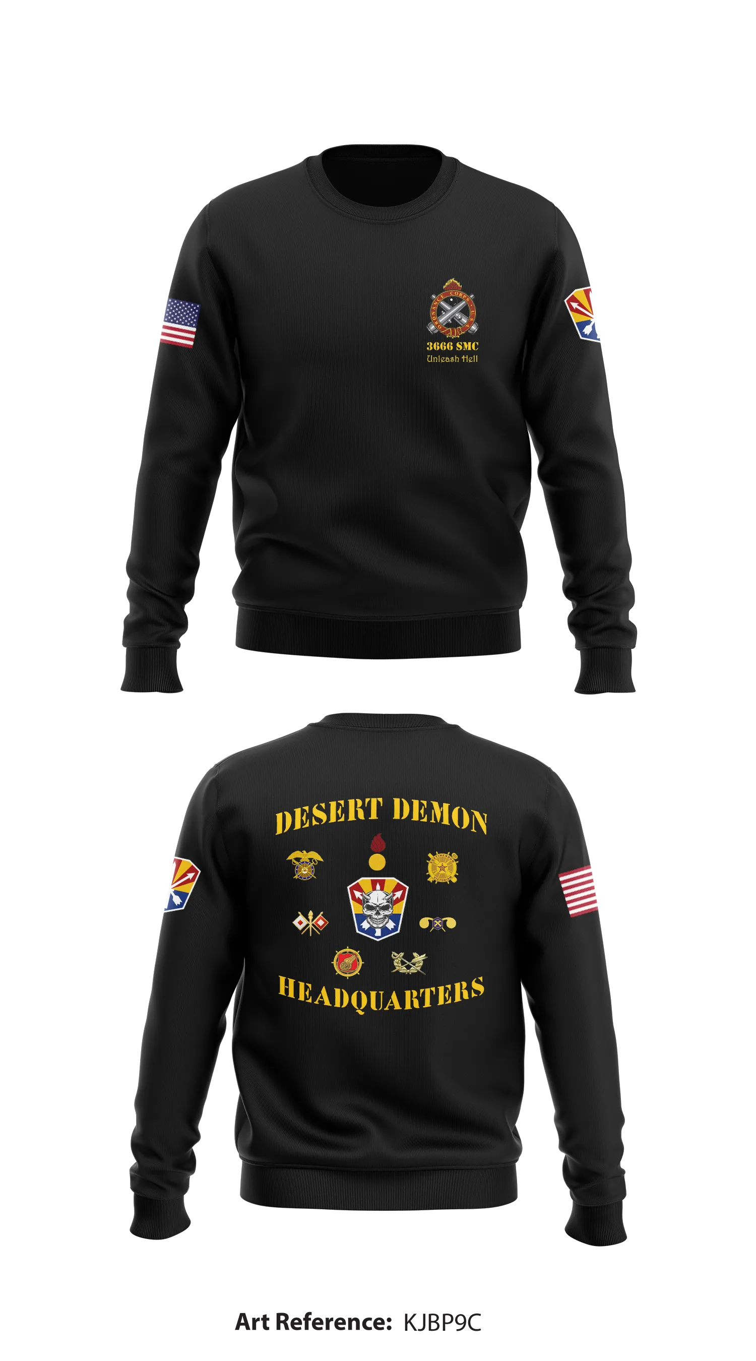 3666th Support Maintenance Company Store 1 Store 2 Core Men's Crewneck Performance Sweatshirt - kJbP9c