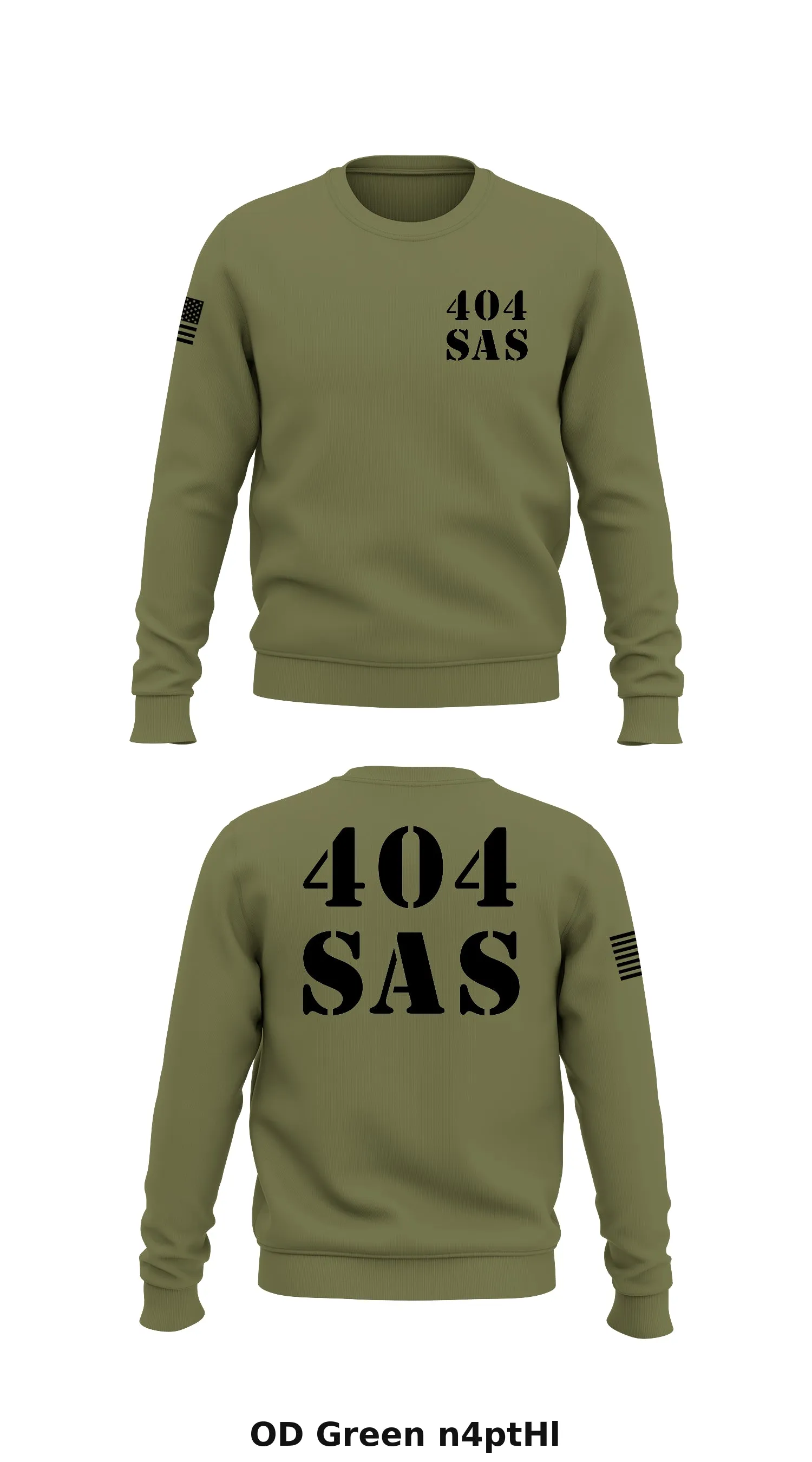 404 SAS Store 1 Core Men's Crewneck Performance Sweatshirt - n4ptHl