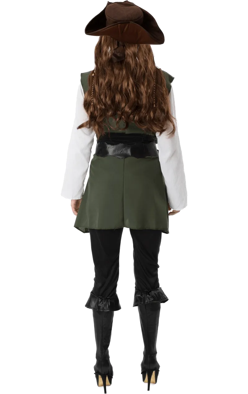 Adult Womens Pirate Fancy Dress Costume