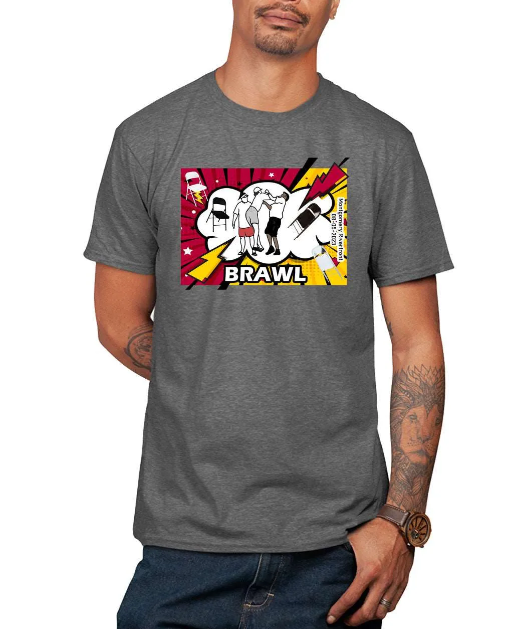 Alabama Brawl River Boat Fight Shirt Battle Montgomery Riverfront funny Brawl T-Shirt