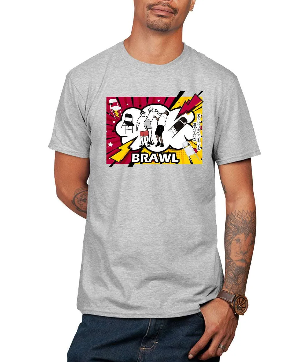 Alabama Brawl River Boat Fight Shirt Battle Montgomery Riverfront funny Brawl T-Shirt