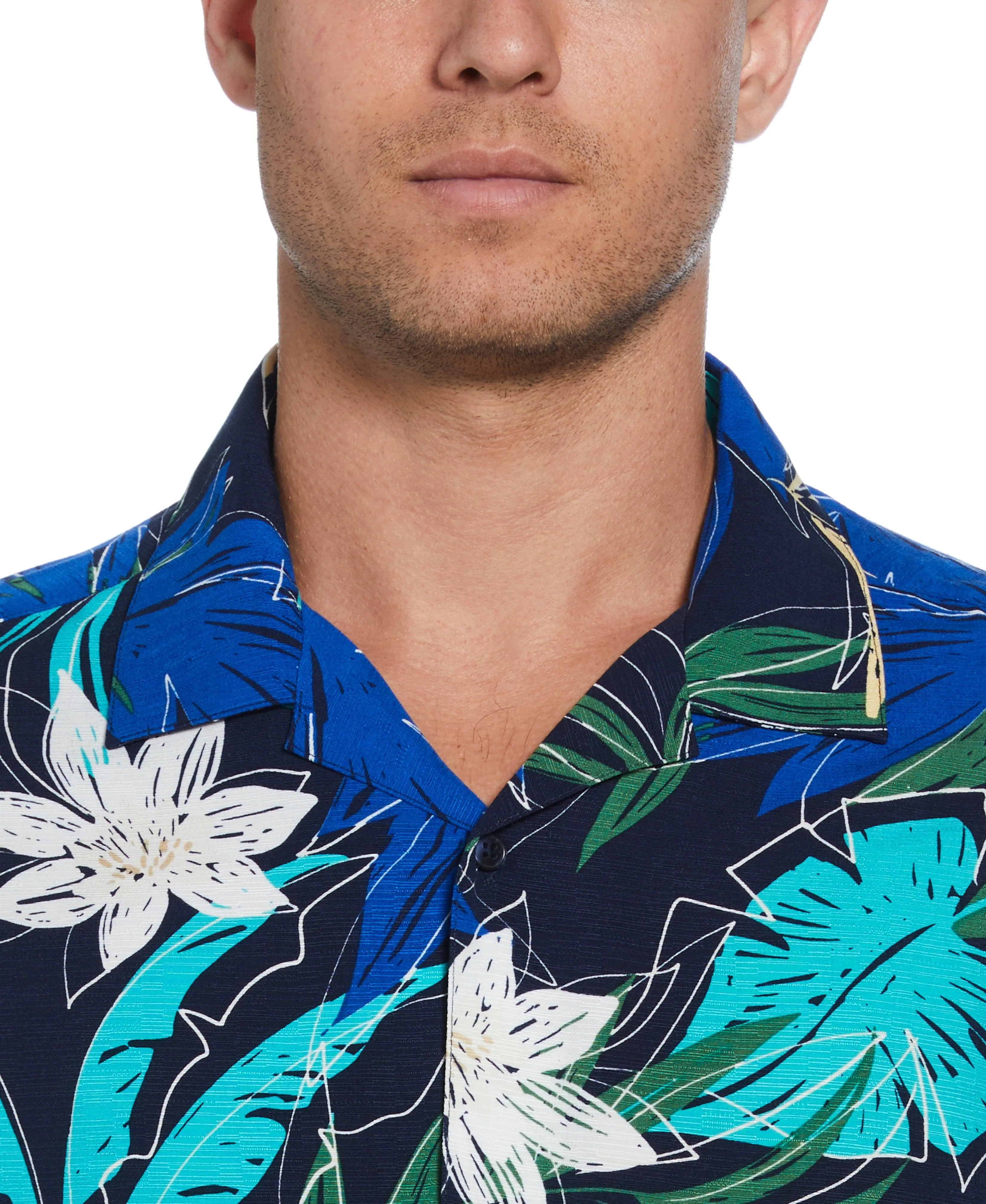 All-Over Tropical Print Shirt