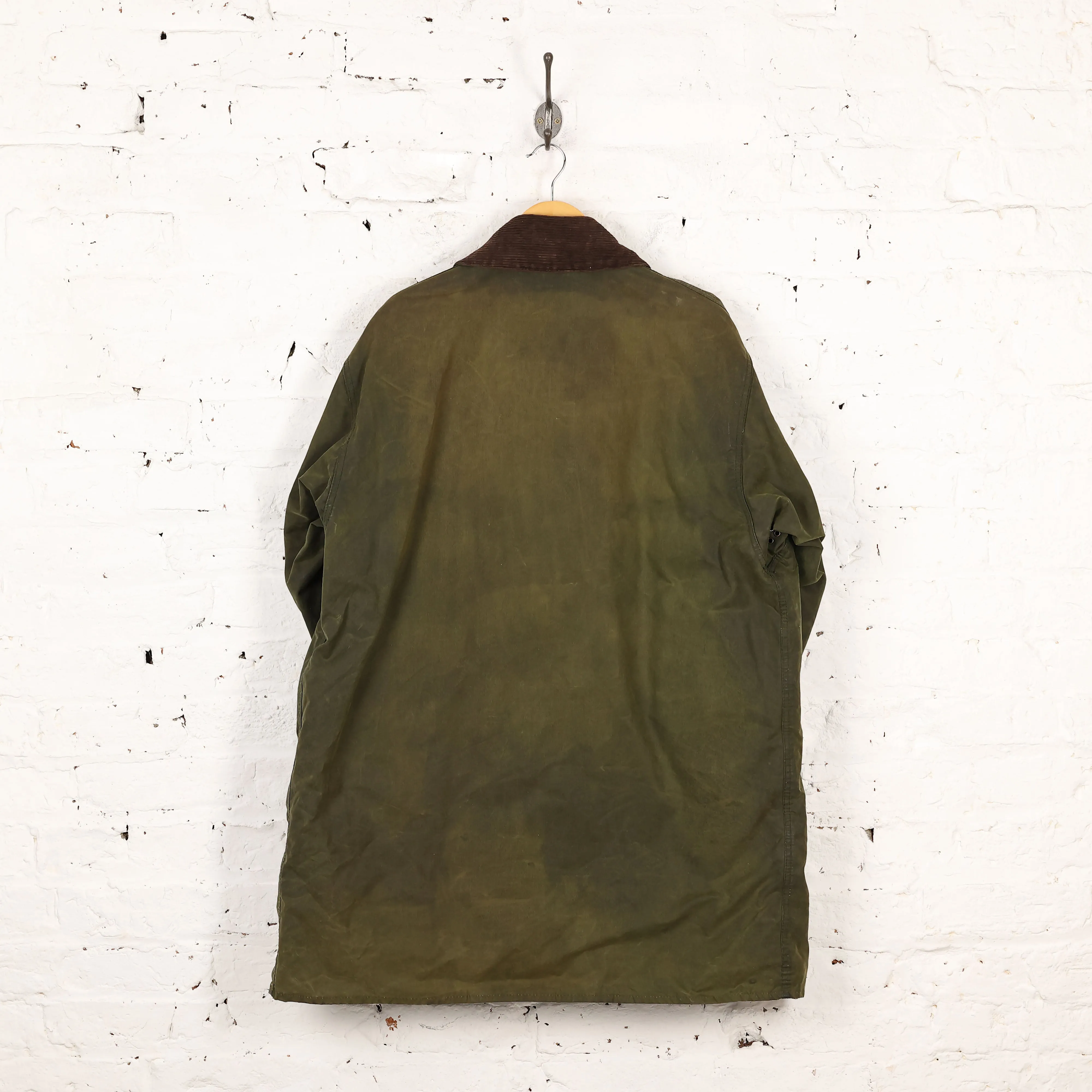 Barbour Northumbria Wax Jacket Coat - Green - XL