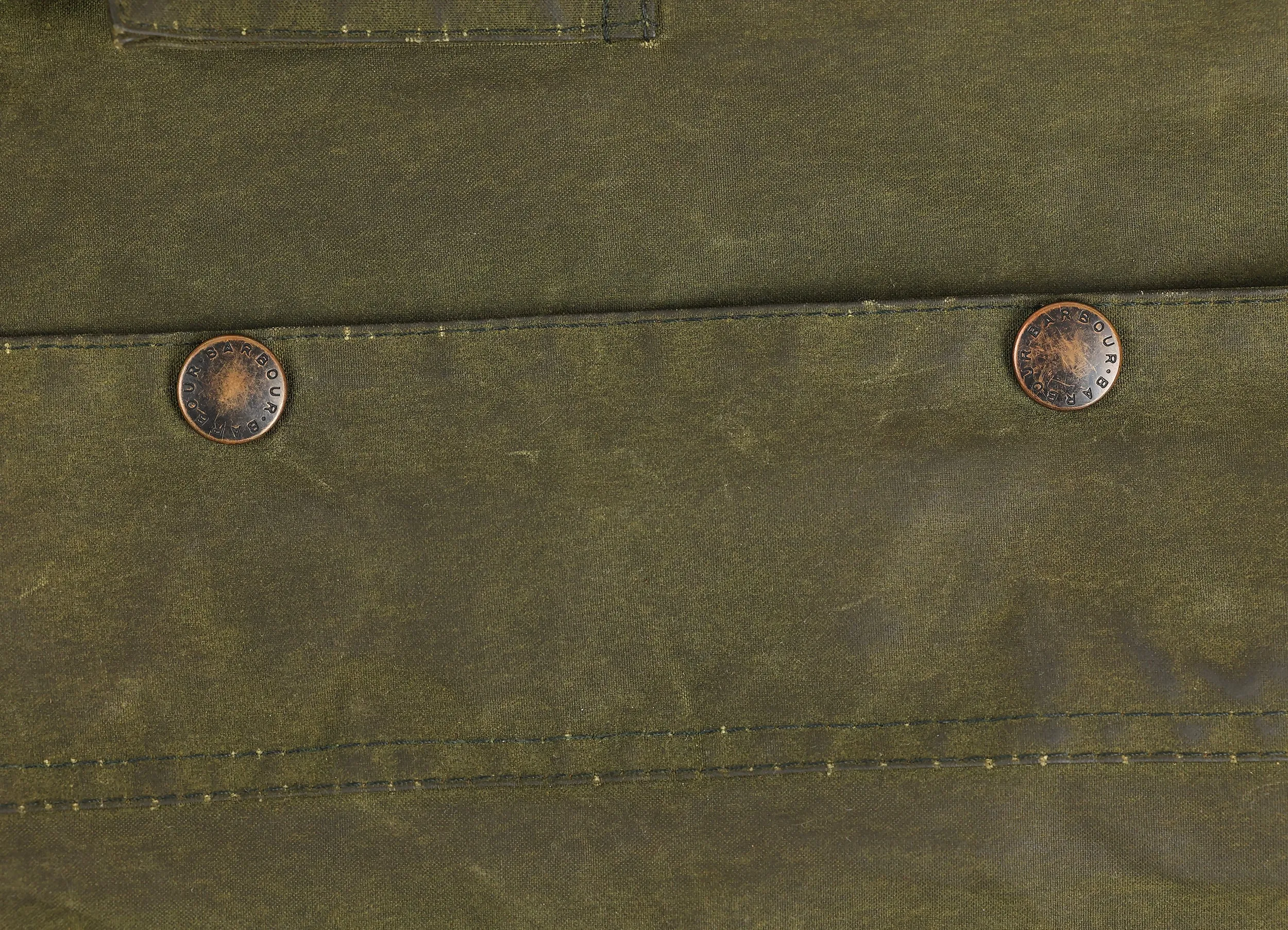 Barbour Northumbria Wax Jacket Coat - Green - XL