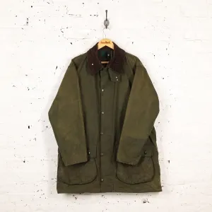 Barbour Northumbria Wax Jacket Coat - Green - XL