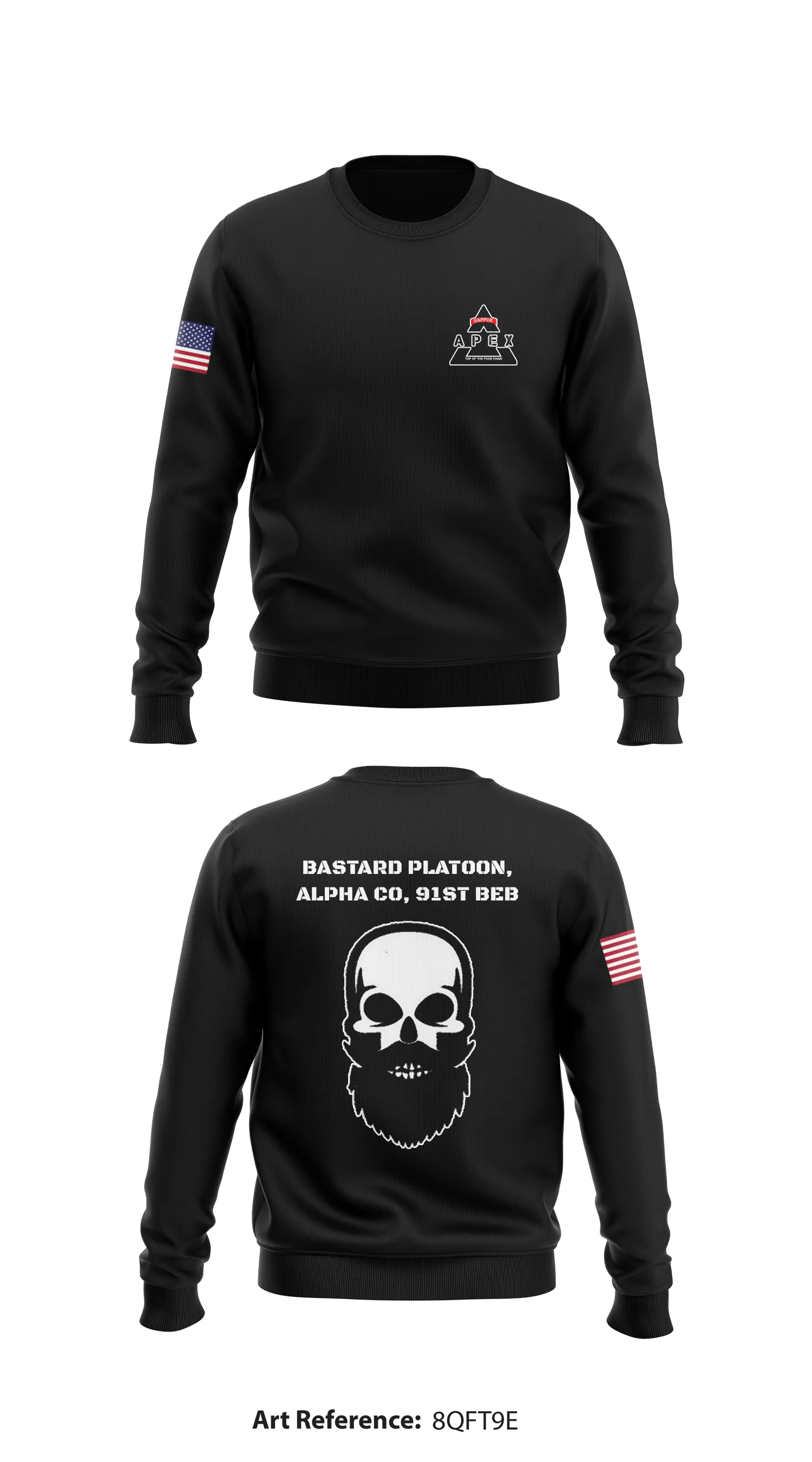 Bastard Platoon, Alpha Co, 91st BEB Store 1 Core Men's Crewneck Performance Sweatshirt - 8QfT9e