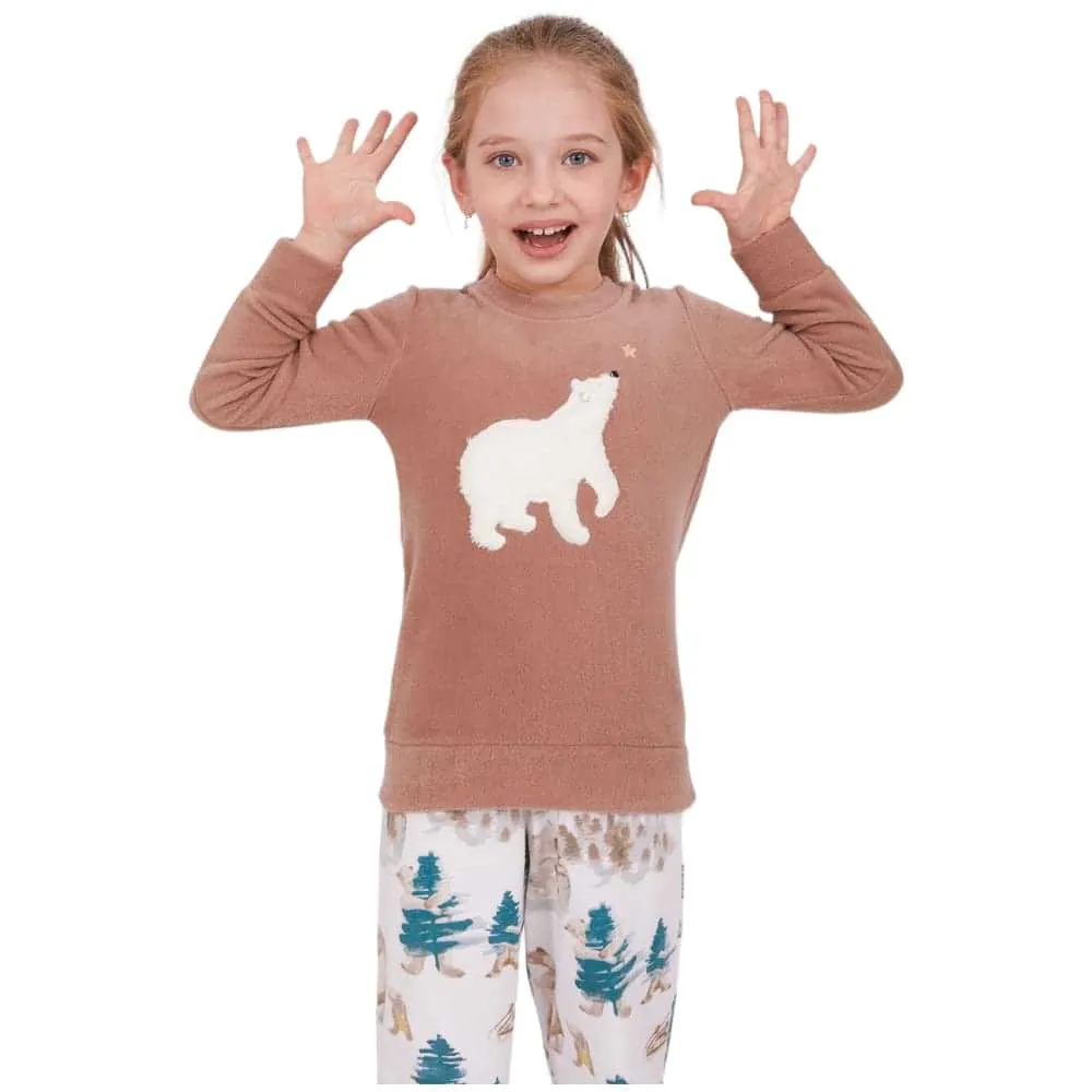 Beige Fleece Checkered PJ 2 S-41