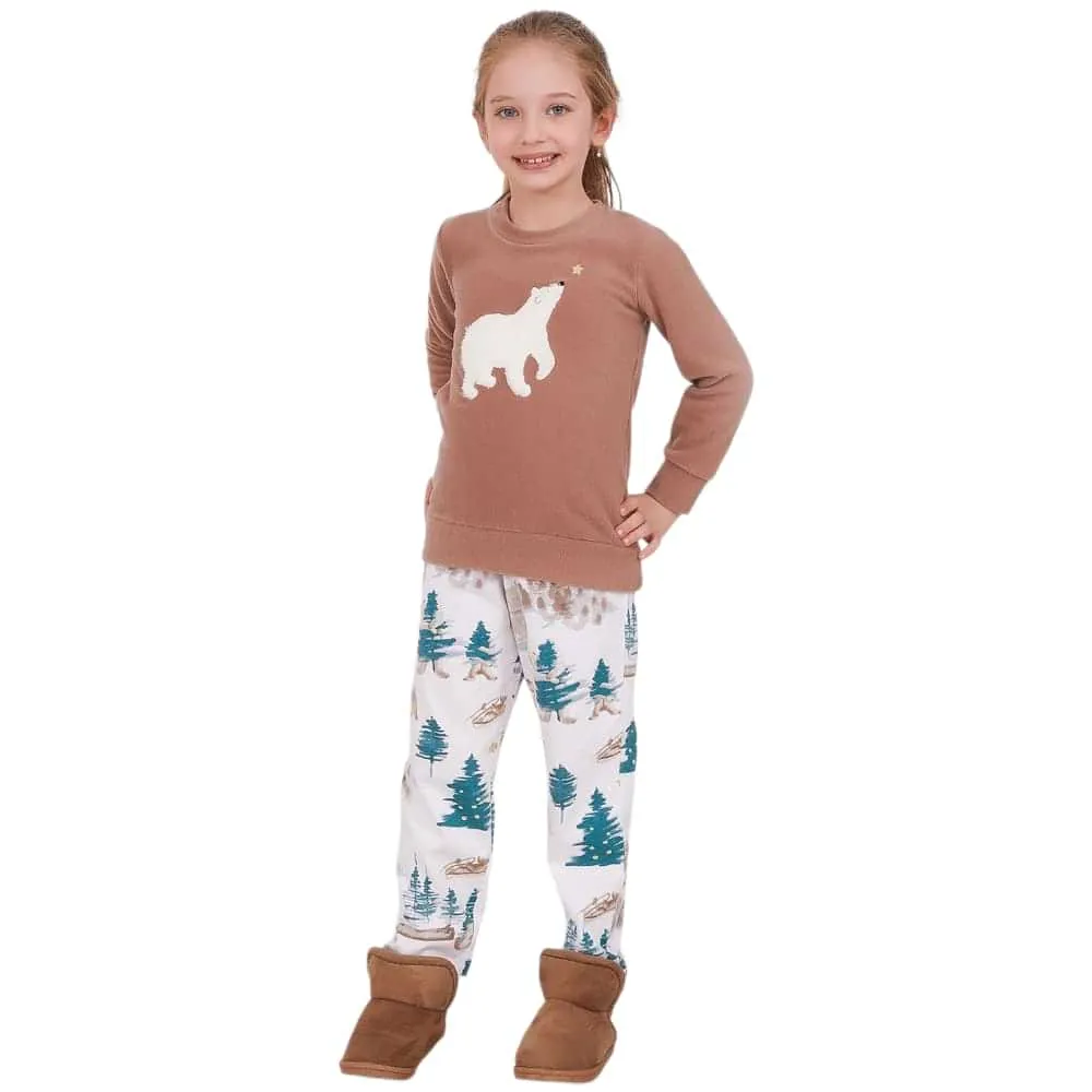 Beige Fleece Checkered PJ 2 S-41