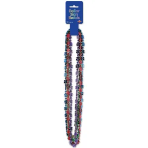 Beistle Casino $ Beads (6/pkg) - Party Supply Decoration for Casino