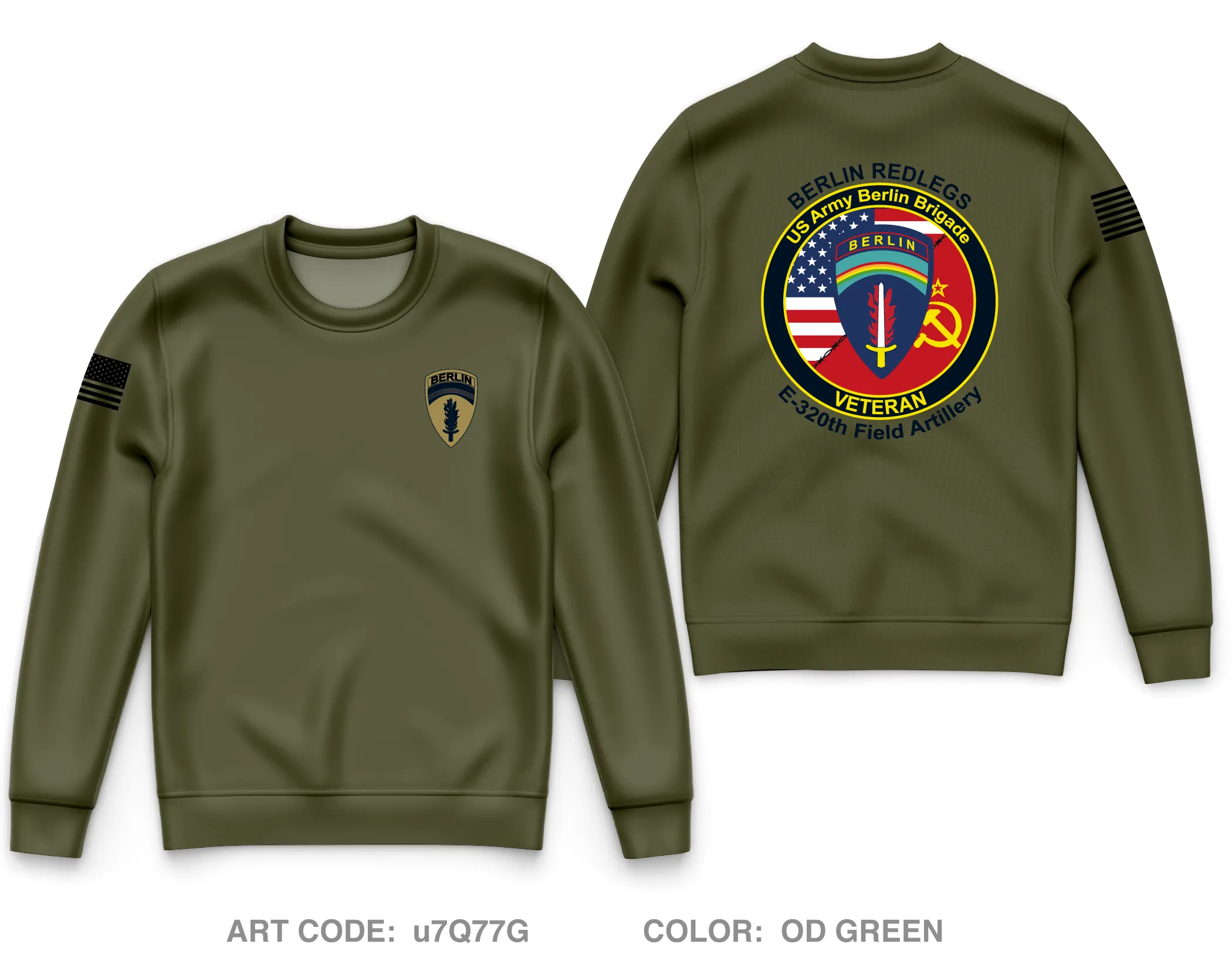 Berlin Brigade Store 1 Core Men's Crewneck Performance Sweatshirt - u7Q77G