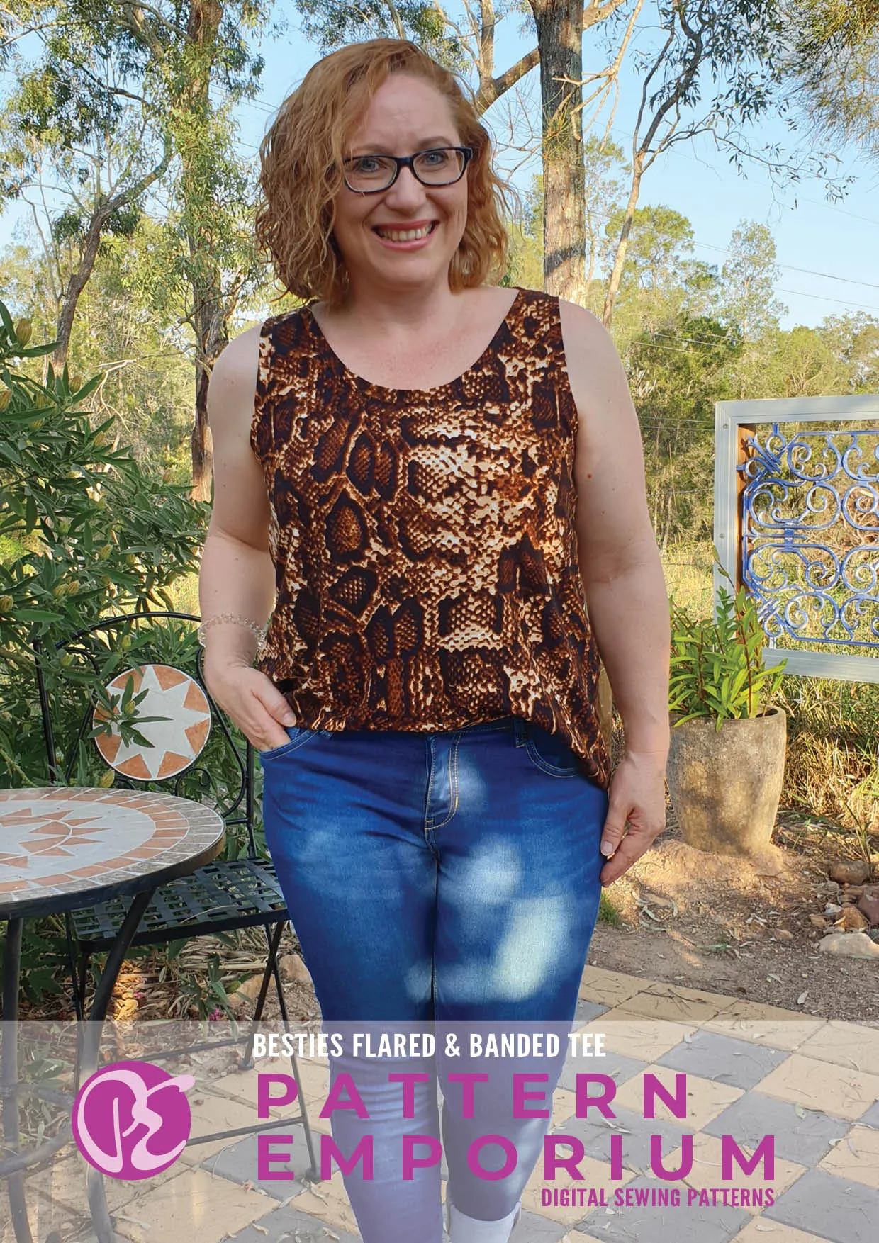 Besties Tee | Flared & Banded T-shirt Sewing Pattern