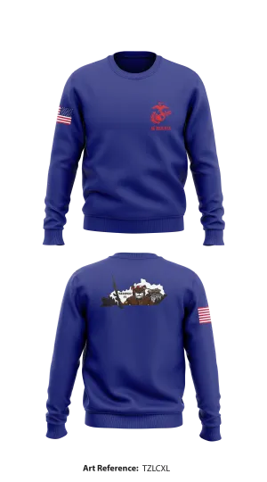 BG MARINES Store 1 Core Men's Crewneck Performance Sweatshirt - TzLCXL