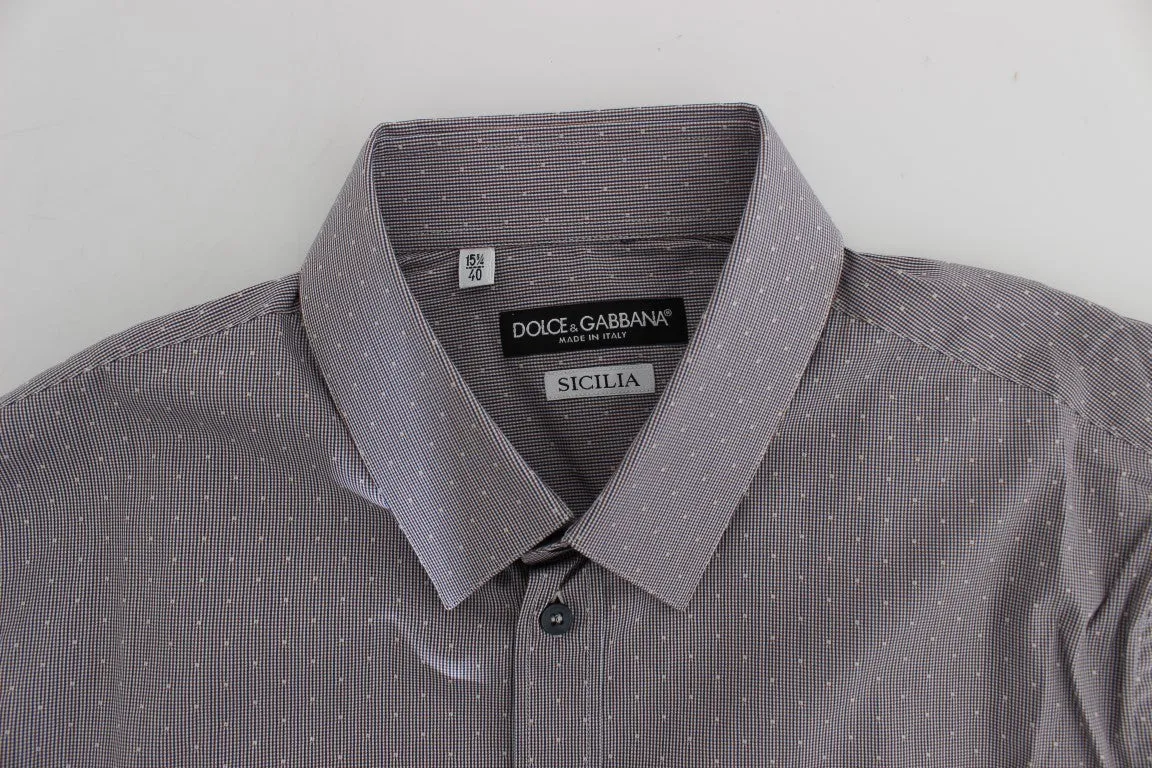 Blue Red Striped Slim Fit SICILIA Shirt