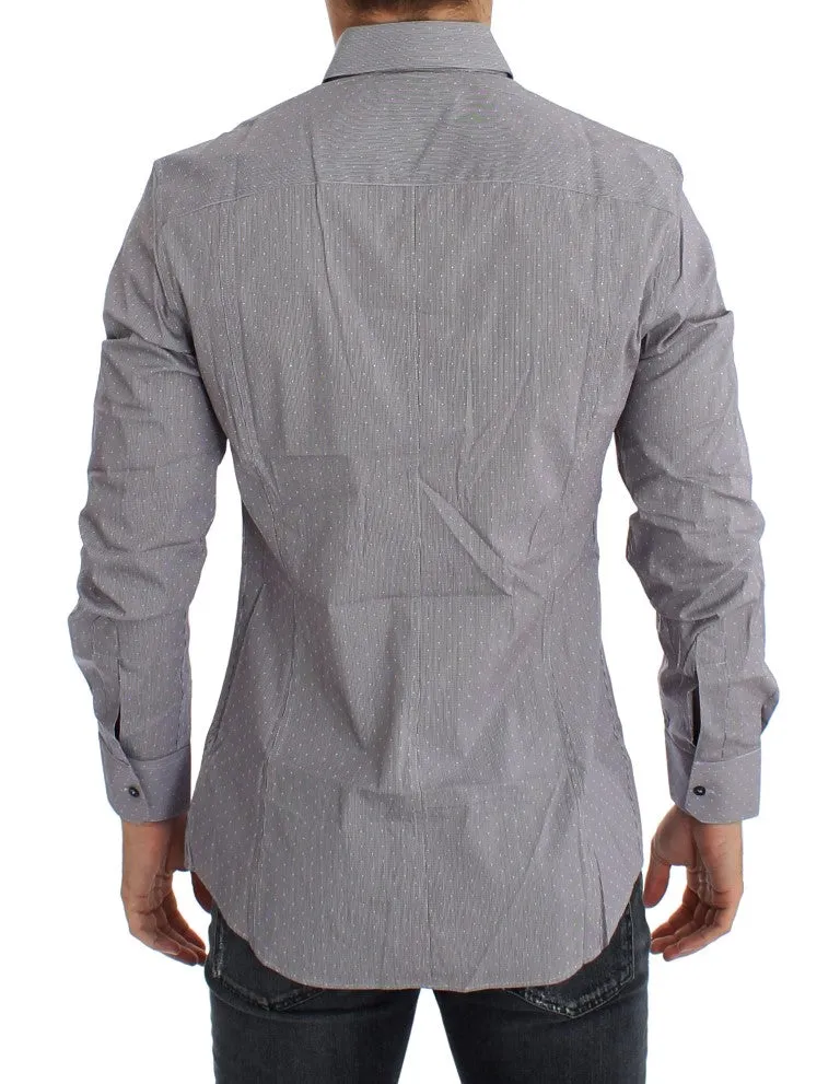 Blue Red Striped Slim Fit SICILIA Shirt