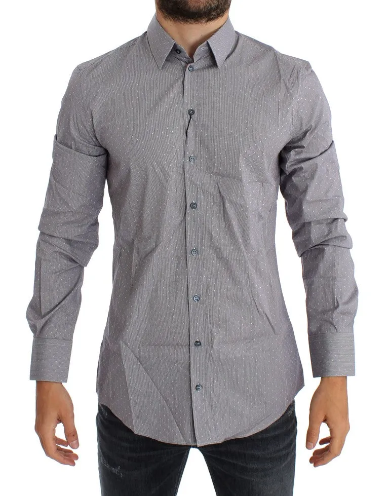 Blue Red Striped Slim Fit SICILIA Shirt