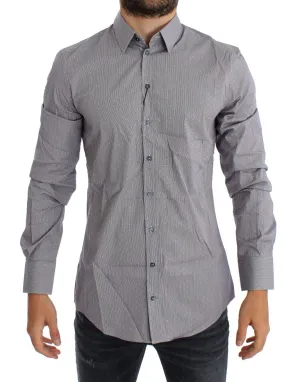 Blue Red Striped Slim Fit SICILIA Shirt