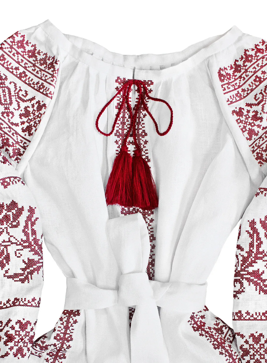 Boho style kaftan with embroidery