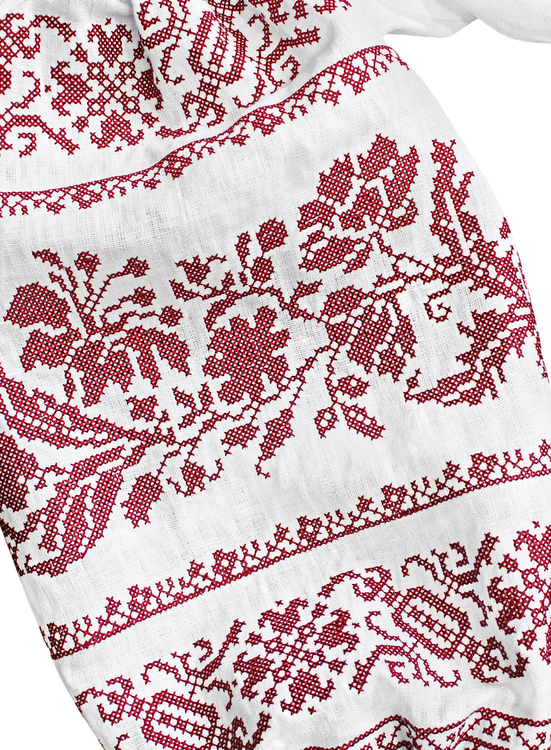 Boho style kaftan with embroidery
