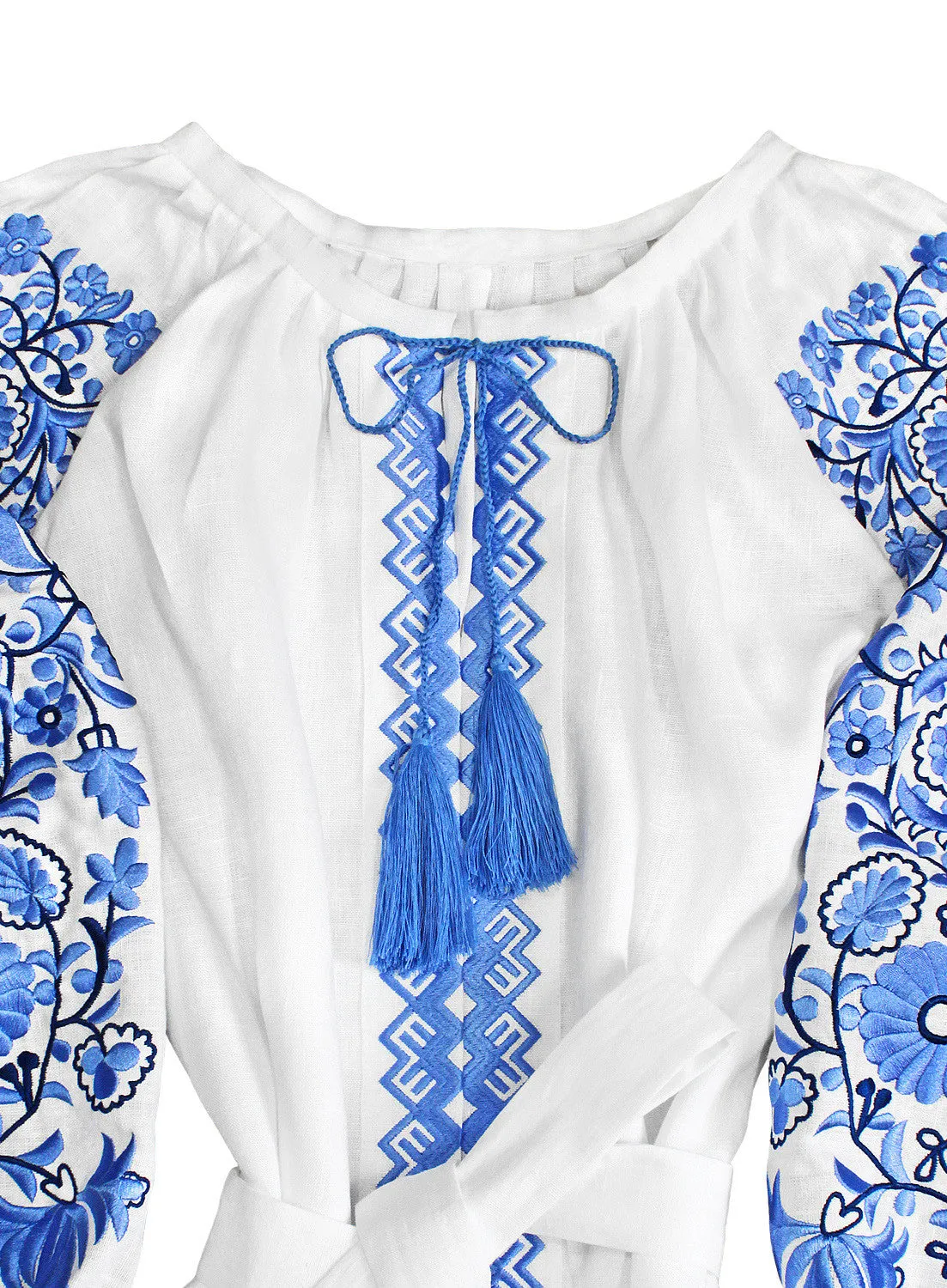 Boho style kaftan with embroidery