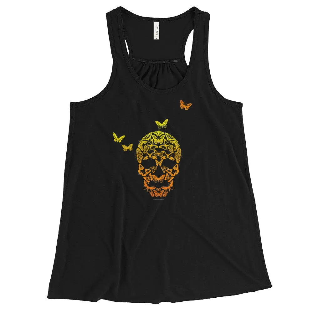 Butterfly Skull Racerback Tank Top