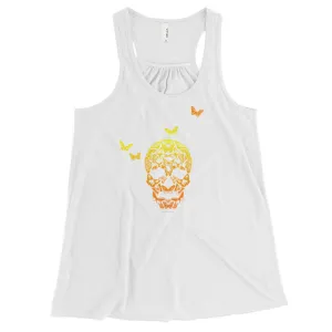 Butterfly Skull Racerback Tank Top
