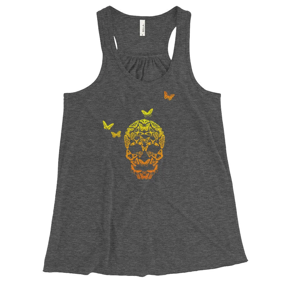 Butterfly Skull Racerback Tank Top