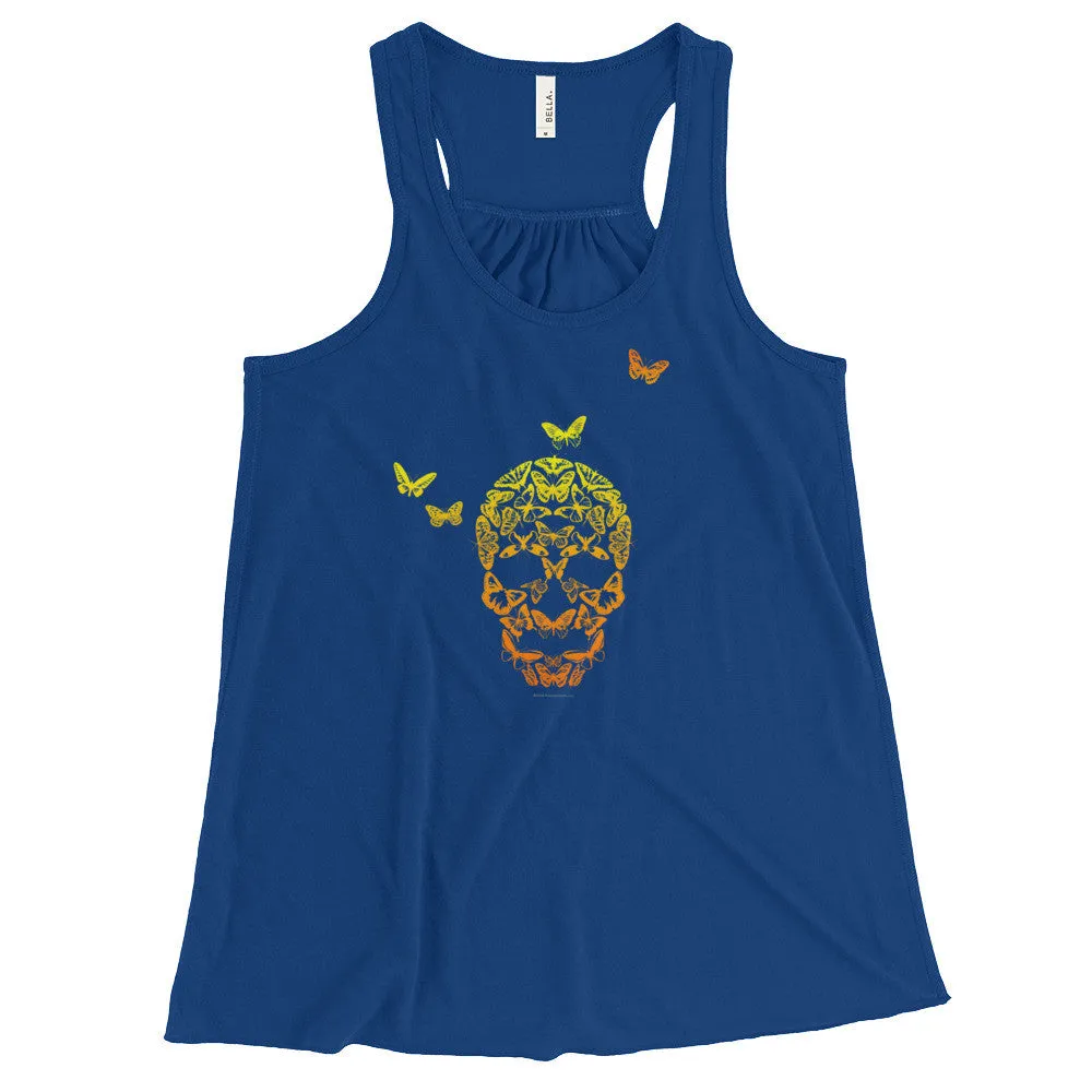 Butterfly Skull Racerback Tank Top