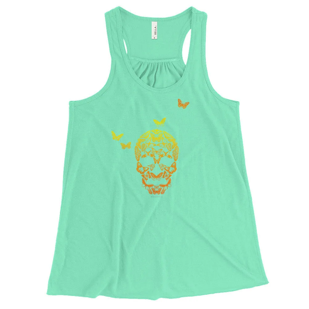 Butterfly Skull Racerback Tank Top