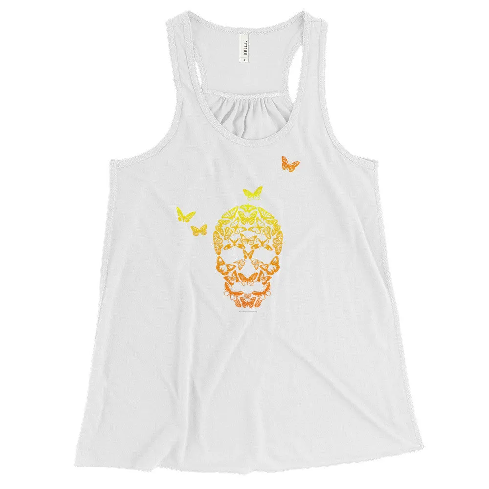 Butterfly Skull Racerback Tank Top