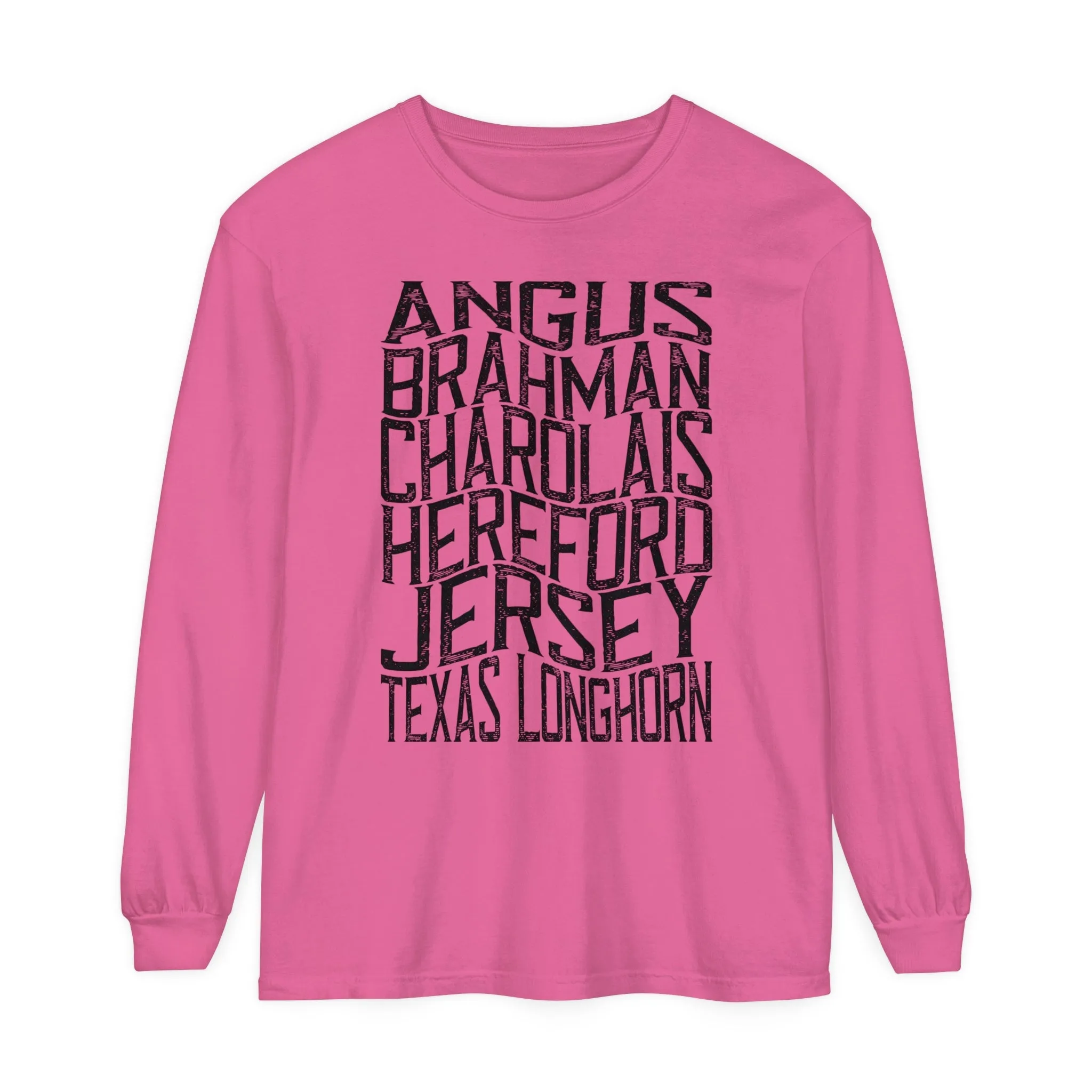 Cattle Breeds Long Sleeve T-Shirt
