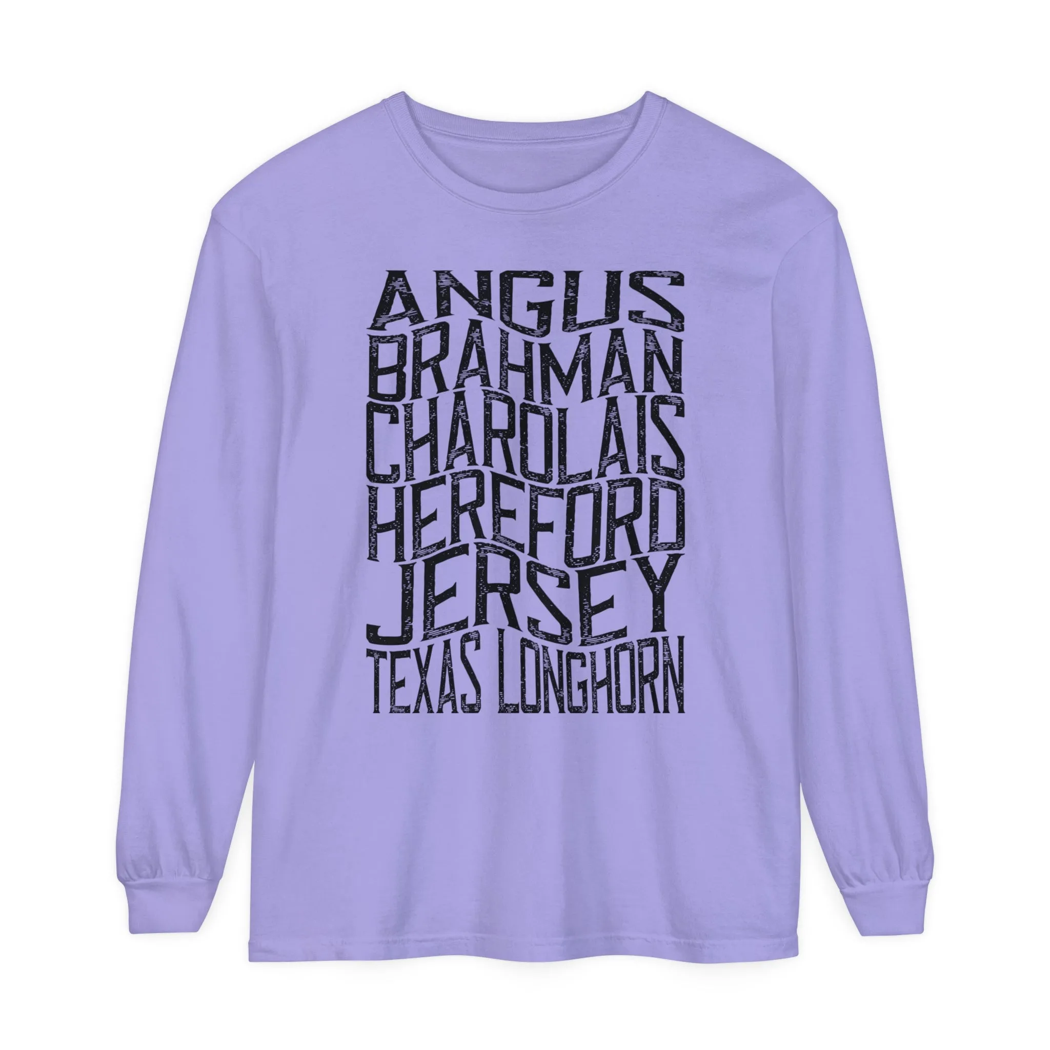 Cattle Breeds Long Sleeve T-Shirt