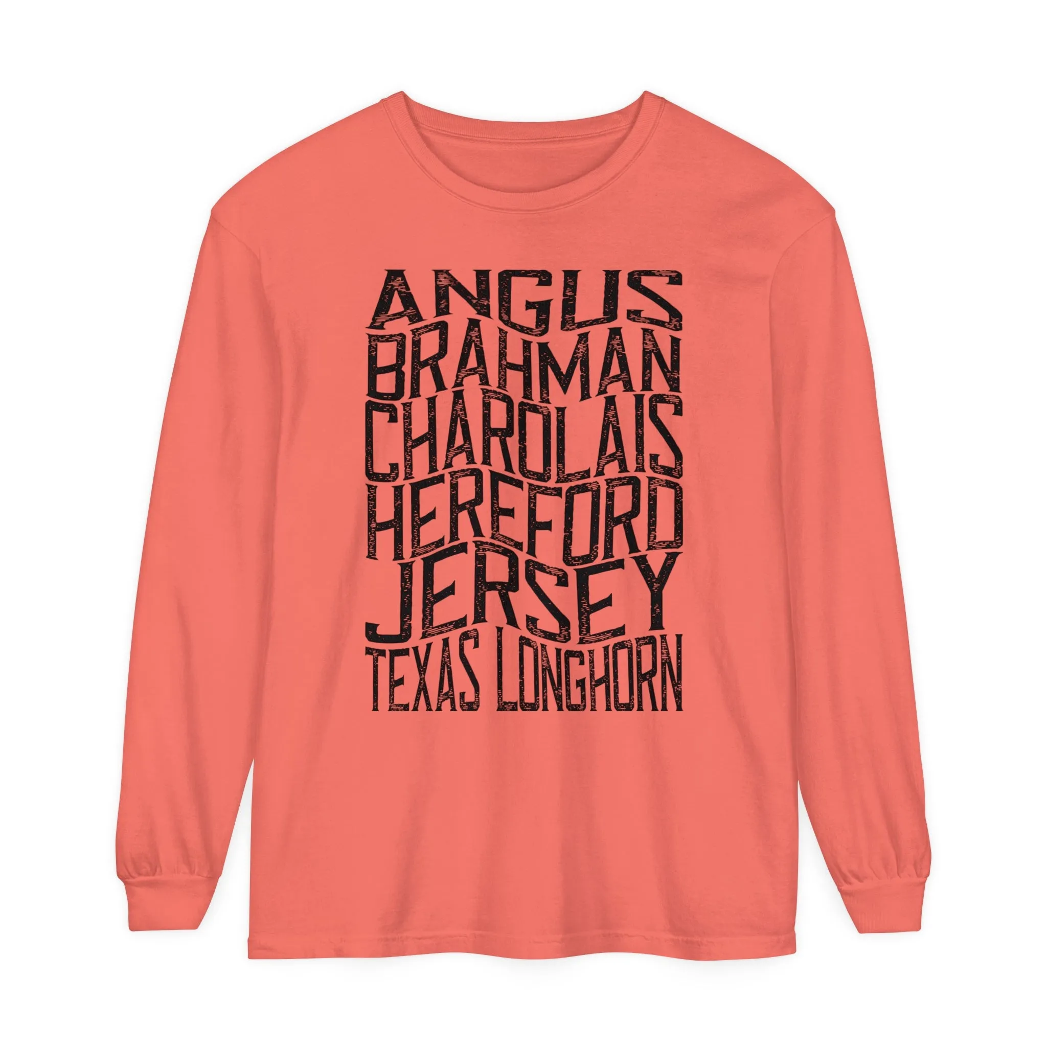 Cattle Breeds Long Sleeve T-Shirt