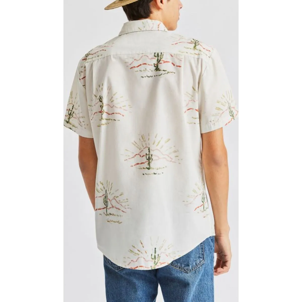 Charter Print S/S Woven - Washed Black