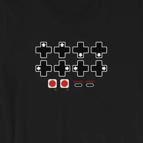 Cheat Code Contra Password Short-Sleeve Unisex T-Shirt