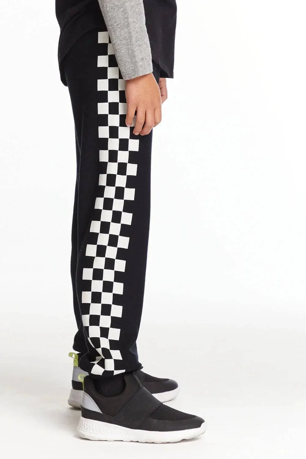 Checkered Pants by Chaser Kids | True Black