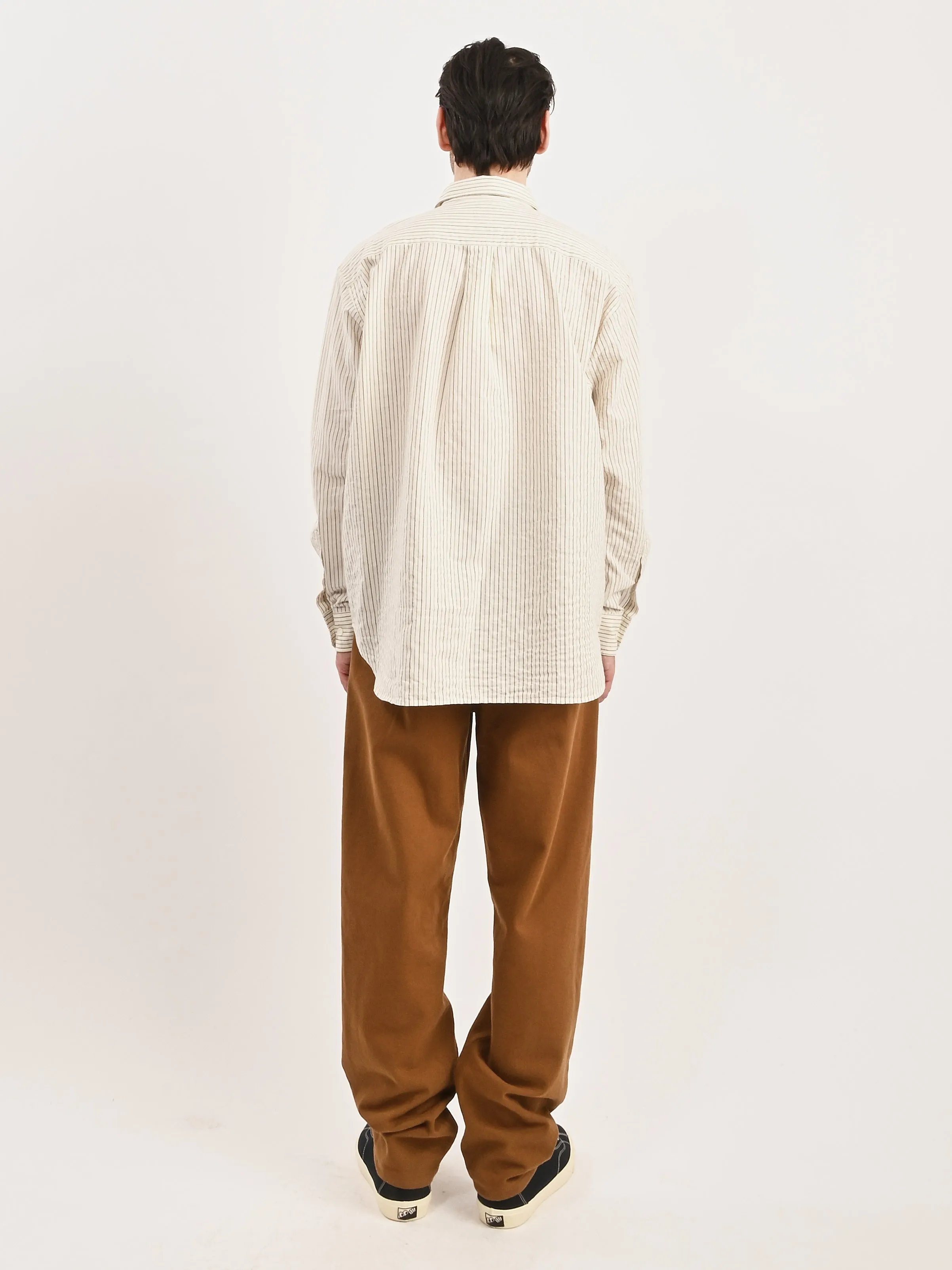 Chestnut Mo Oversized Striped Shirt