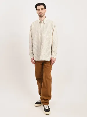 Chestnut Mo Oversized Striped Shirt