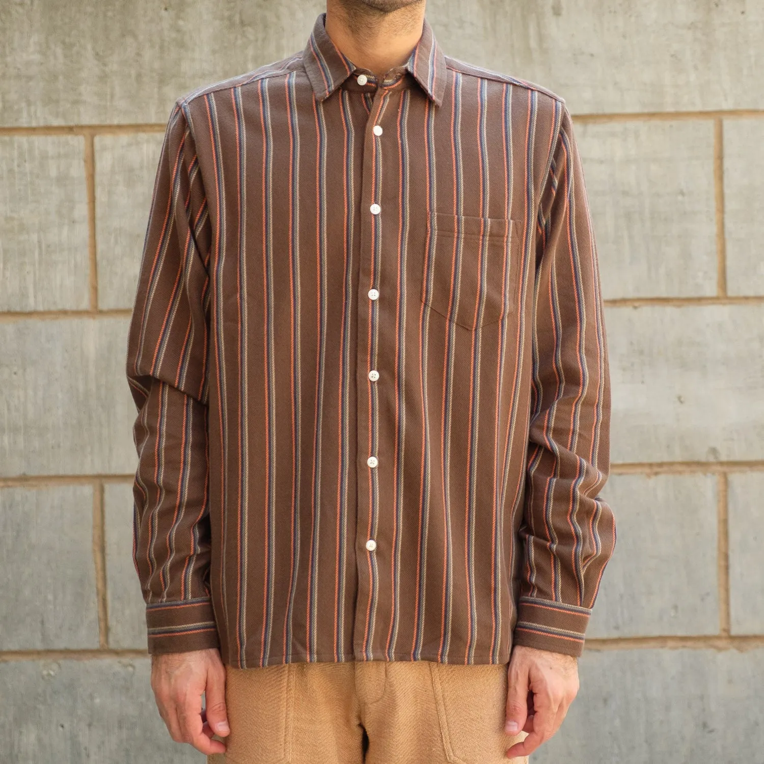 Classic Shirt in Kuku Stripe Slate
