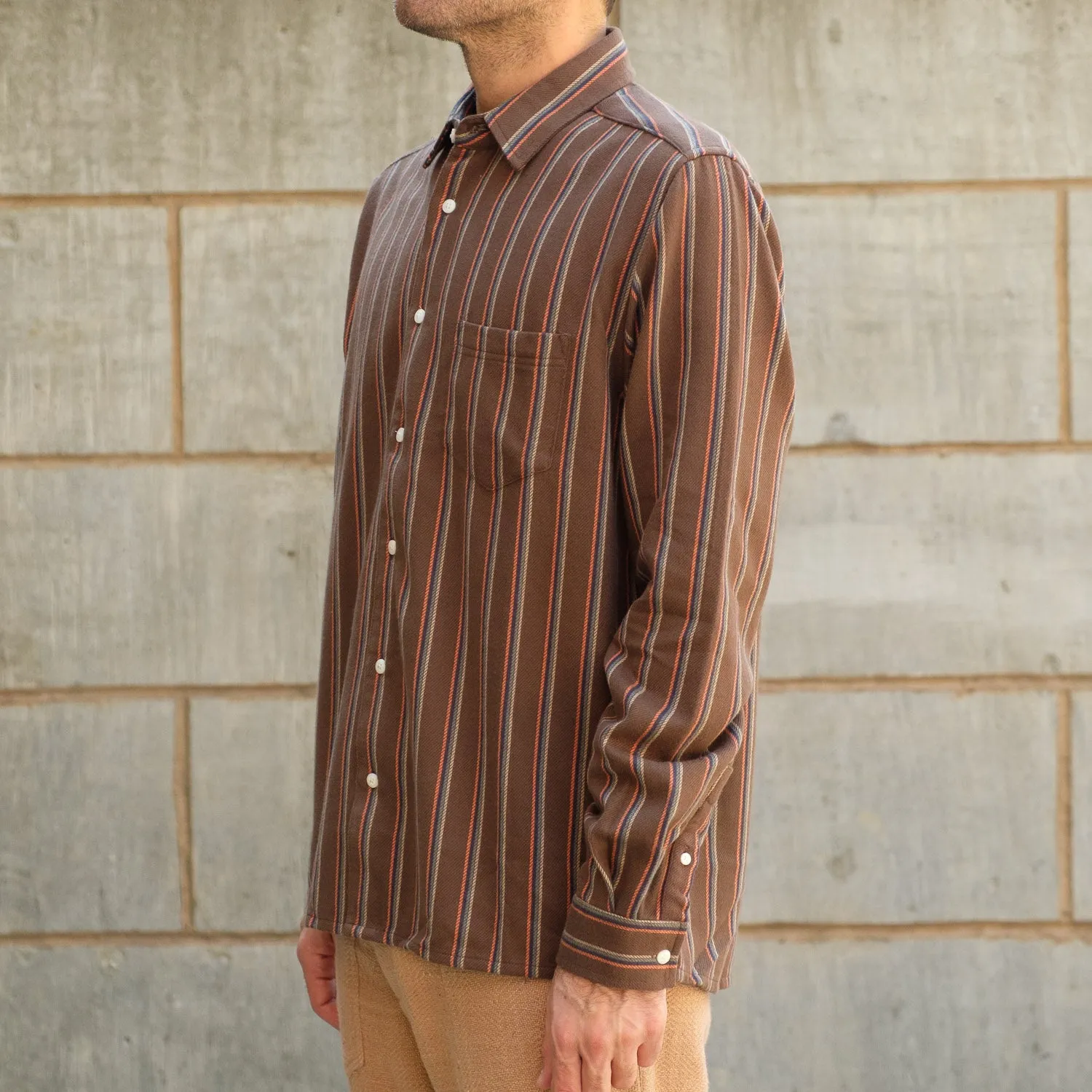 Classic Shirt in Kuku Stripe Slate