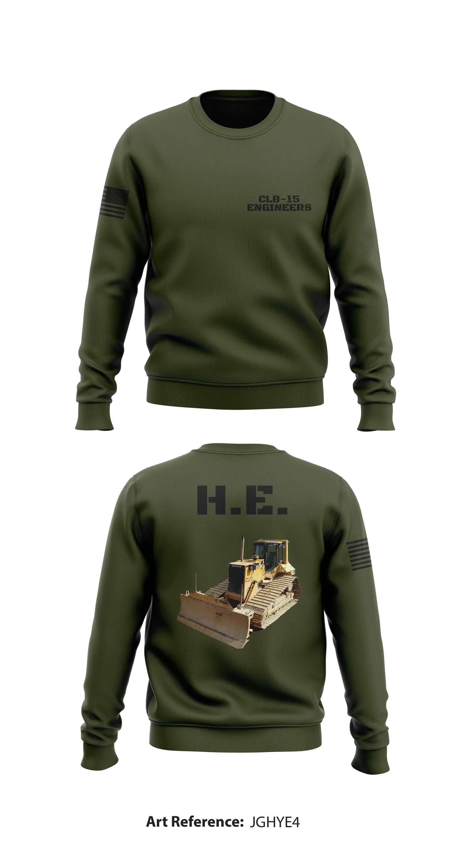 CLB-15 ENGINEERS Store 1 Core Men's Crewneck Performance Sweatshirt - JGhYe4