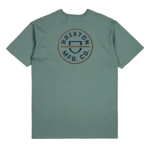 CREST II T-shirt CHINOIS GREEN WASHED NAVY SEPIA