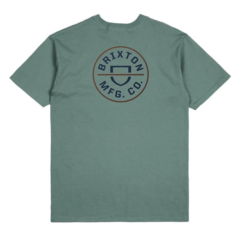 CREST II T-shirt CHINOIS GREEN WASHED NAVY SEPIA