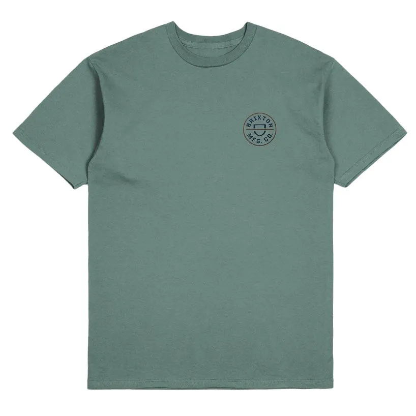 CREST II T-shirt CHINOIS GREEN WASHED NAVY SEPIA