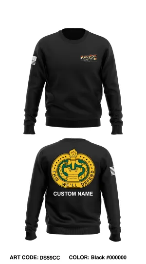 CUSTOM B Co 309th MI BN DS Core Men's Crewneck Performance Sweatshirt - DS59CC